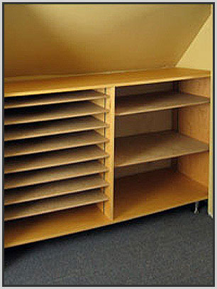 Built-in Storage Shelves
